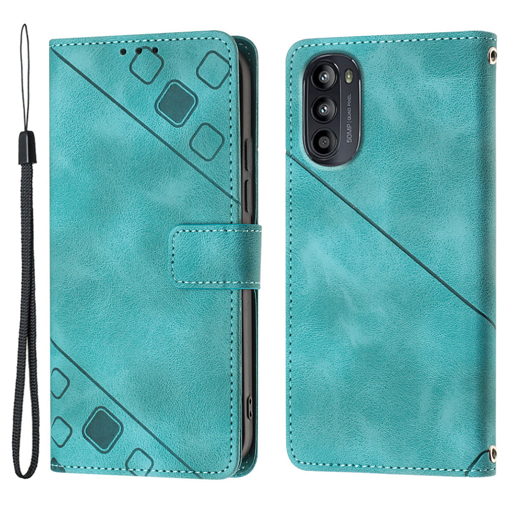 PT005 YB Imprinting Series-6 Phone Case for Motorola Moto G52 4G G82 5G Wallet Stand Skin Touch PU Leather Cover PT005 YB Imprinting Series-6 Phone Case for Motorola Moto G52 4G G82 5G Wallet Stand Skin Touch PU Leather Cover